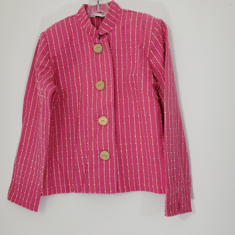 Orvis Pink 100% Cotton Blazer, Size Small